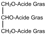 Structure des triglycérides