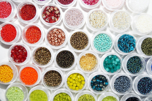 Perles colorées