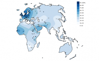 Persistance de la lactase dans l’Ancien Monde