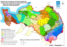 Carte de la qualité de l'eau