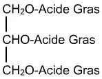 Structure des triglycérides