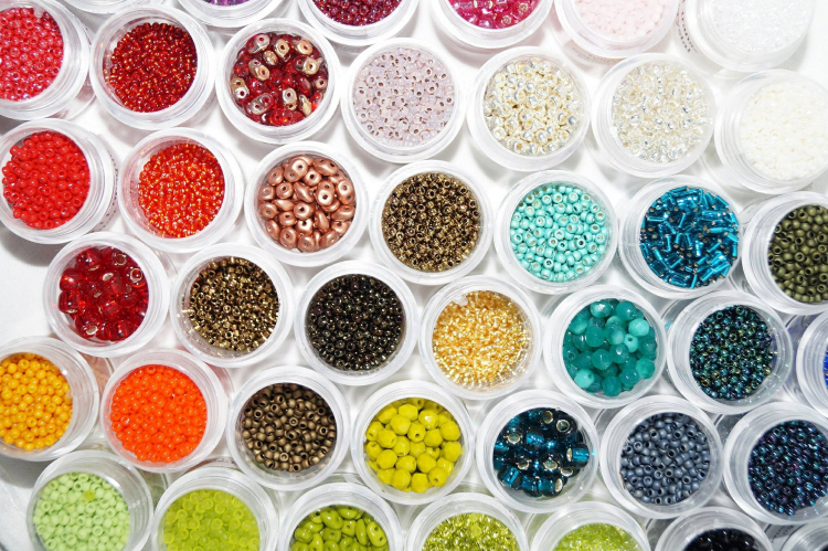 Perles colorées