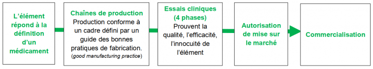 Les étapes menant à la commercialisation d’un médicament