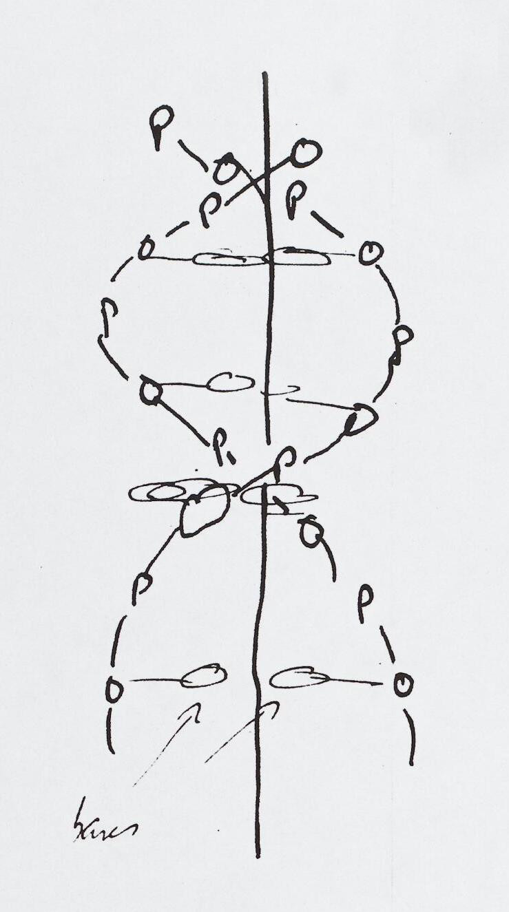 Dessin de la lettre de Crick